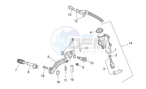 RSV 4 1000 APRC R ABS USA drawing Rear master brake cylinder