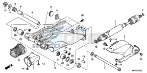 VFR1200XC drawing SWINGARM