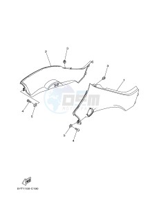 YFM350 YFM35RB RAPTOR 350 (1BS8 1BS7) drawing SIDE COVER