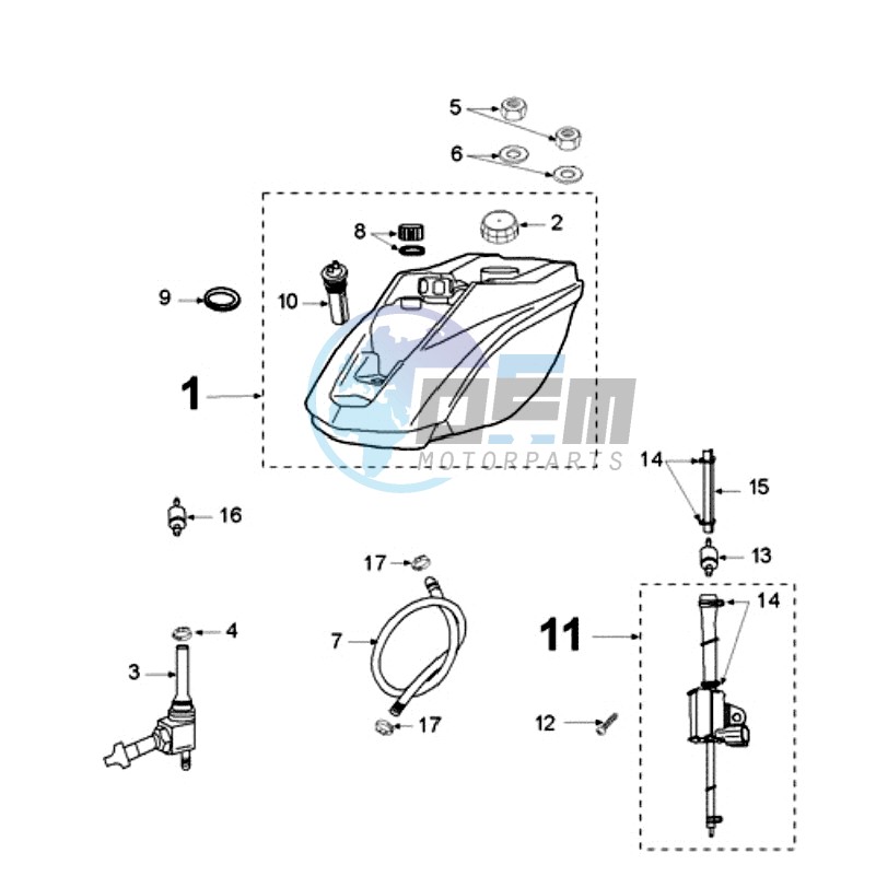 TANK AND FUEL PUMP