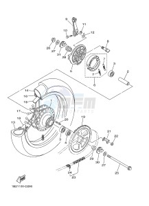 TT-R125 TT-R125LW (2CP4) drawing REAR WHEEL