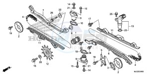 GL1800BD F6B Bagger - GL1800BD UK - (E) drawing CAM CHAIN/TENSIONER