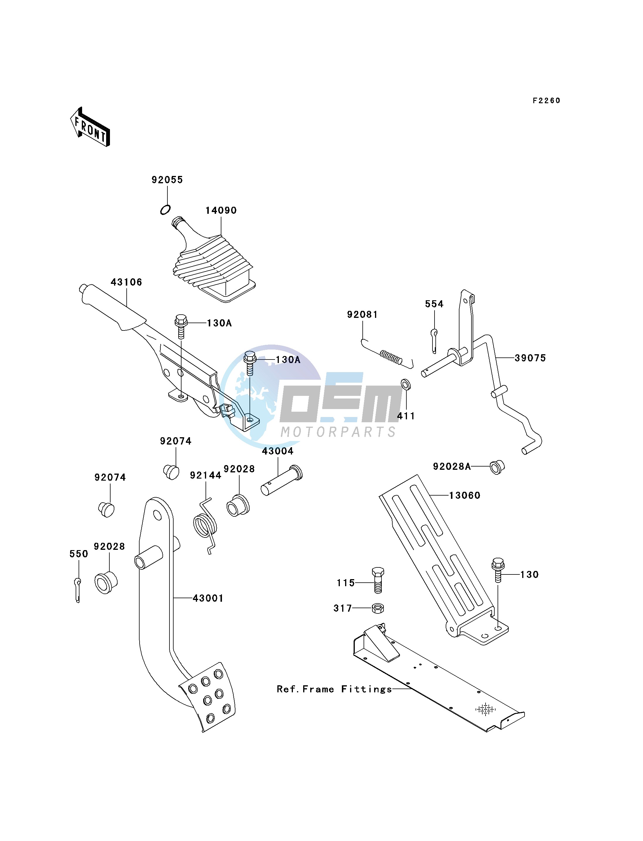 BRAKE PEDAL_THROTTLE LEVER