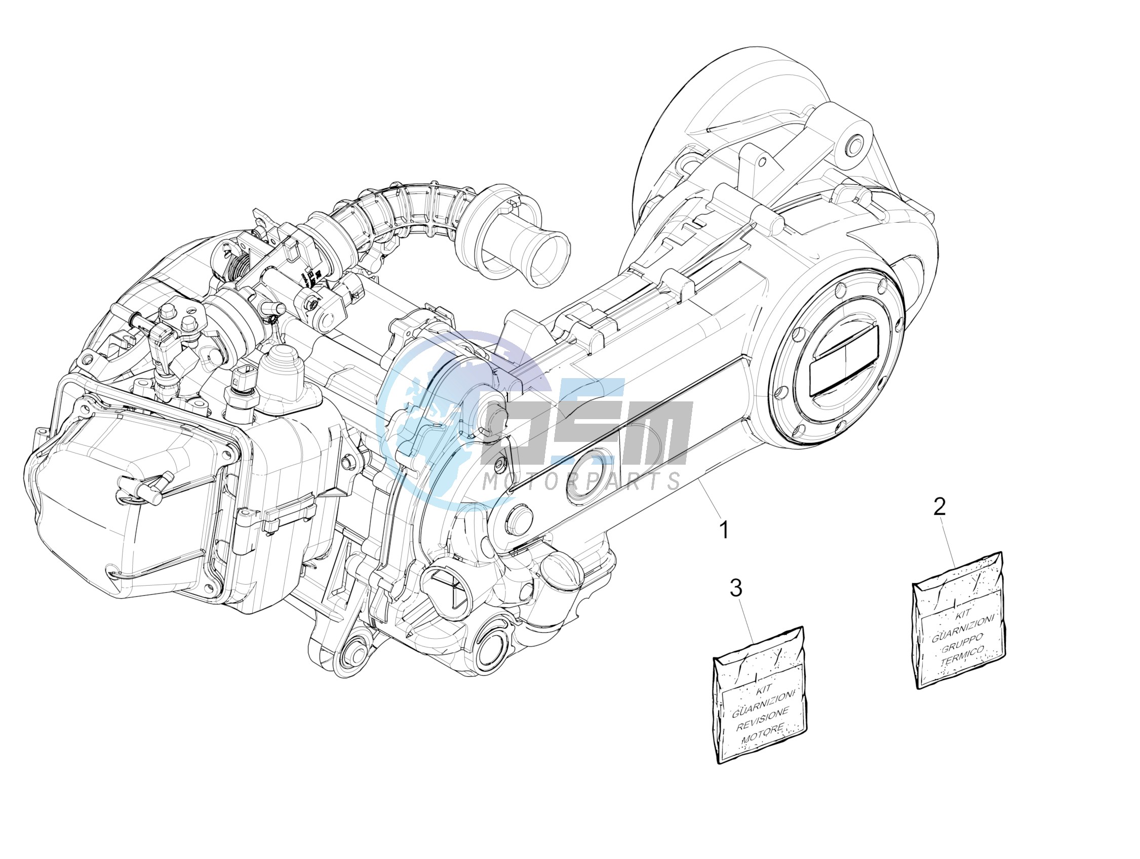 Engine, assembly