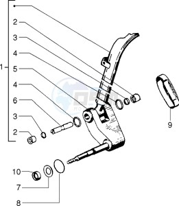 PX 150 E drawing Steering column