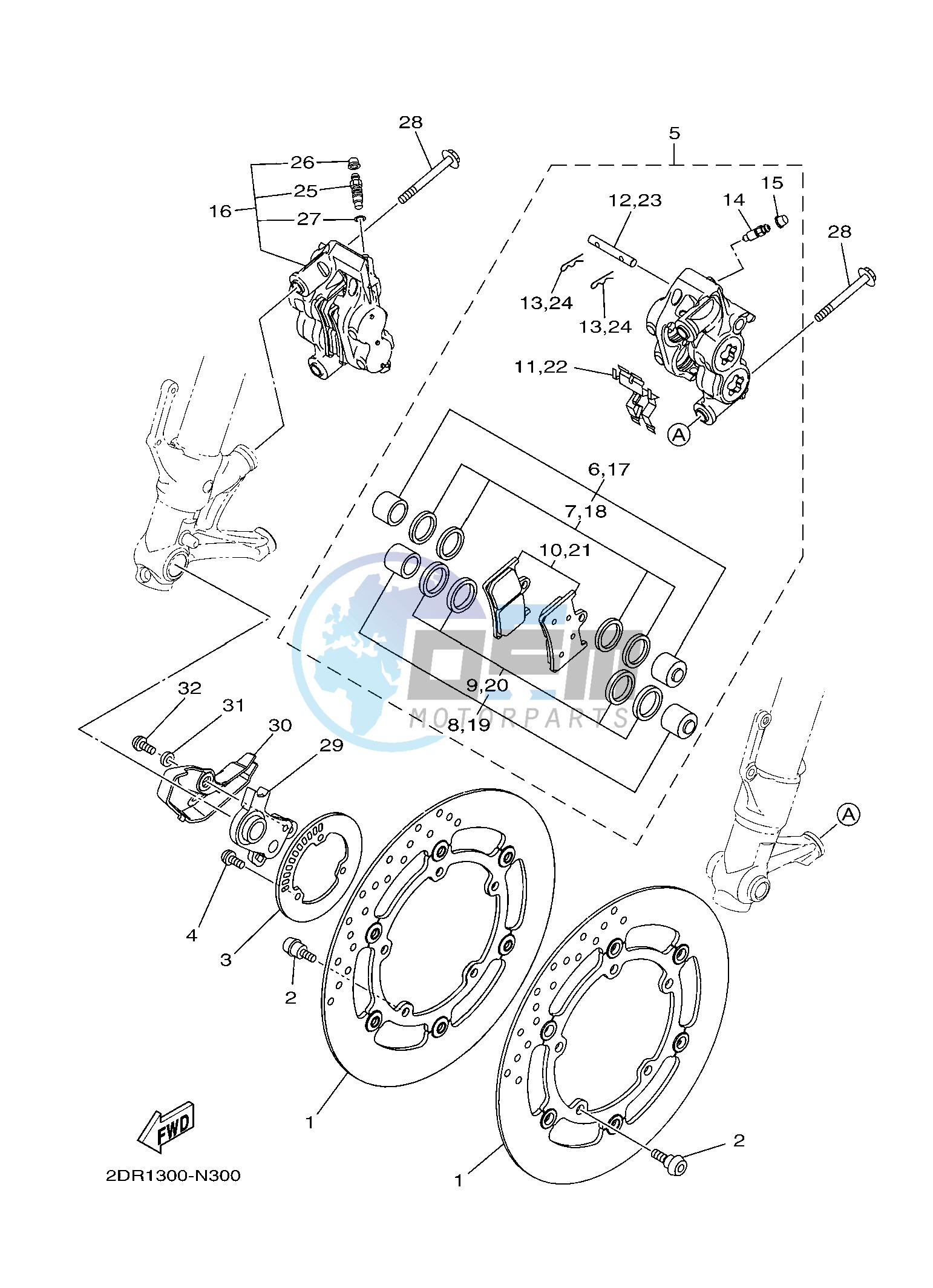 FRONT BRAKE CALIPER