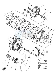 TT A 350 drawing CLUTCH