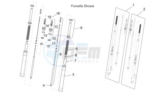 Griso V IE 850 drawing Front fork