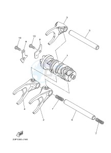 XT1200ZE SUPER TENERE ABS (2KB1 2KB2) drawing SHIFT CAM & FORK