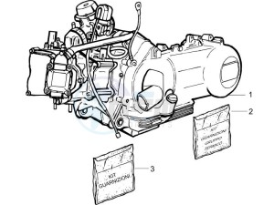 Liberty 125 4t e3 drawing Engine assembly