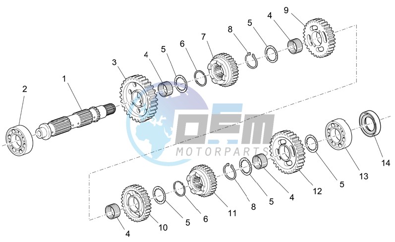 Driven shaft