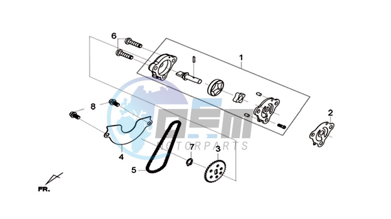 OIL PUMP / V-BELT OIL PUMP