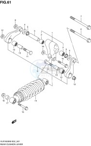 VLR1800 (E2) drawing REAR CUSHION LEVER