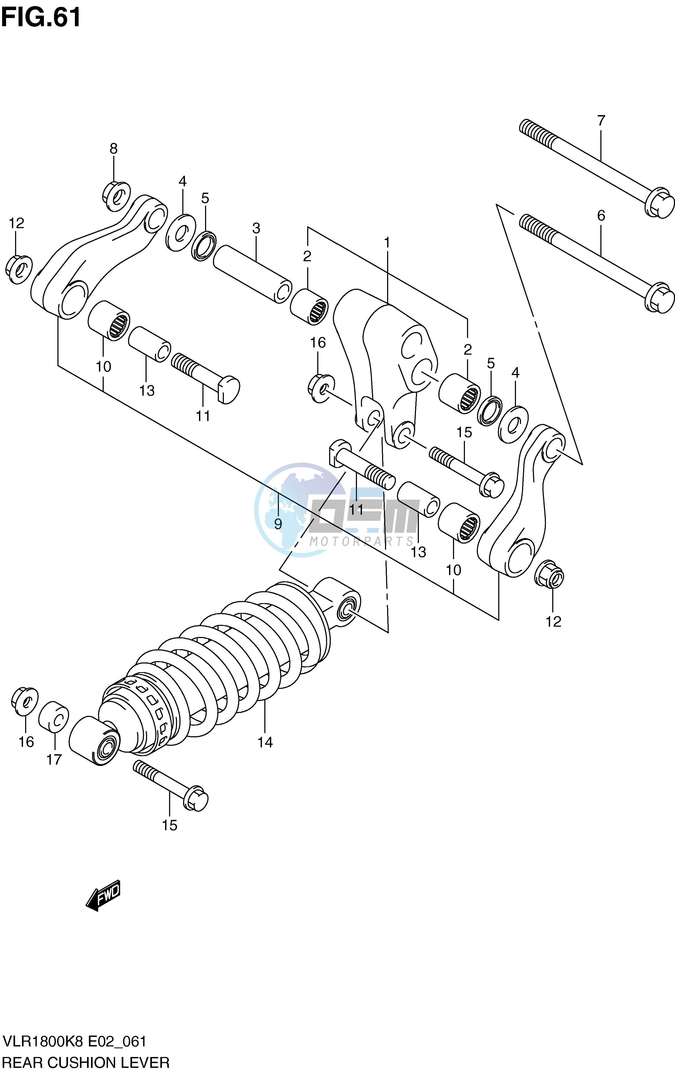 REAR CUSHION LEVER