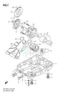 VLR1800 (E2) drawing OIL PAN - OIL PUMP