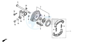 C90CW 70 drawing FRONT BRAKE PANEL