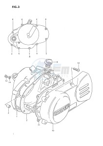 DS80 (E3) drawing CRANKCASE COVER