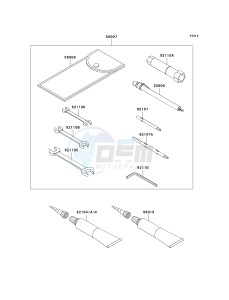 VN 1600 D [VULCAN 1600 NOMAD] (D6F-D8FA) D8F drawing OWNERS TOOLS