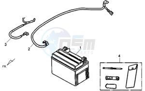 ALLO 50 drawing BATTERY