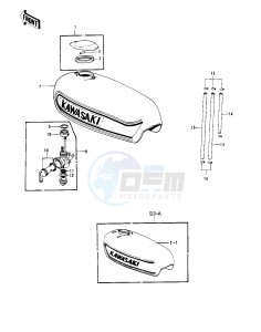 S3 A [MACH II] (A) 400 [MACH II] drawing FUEL TANK -- 74-75 S3_S3-A- -