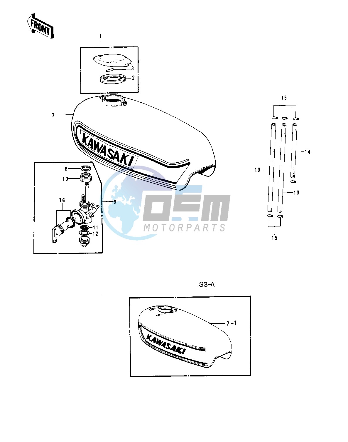 FUEL TANK -- 74-75 S3_S3-A- -