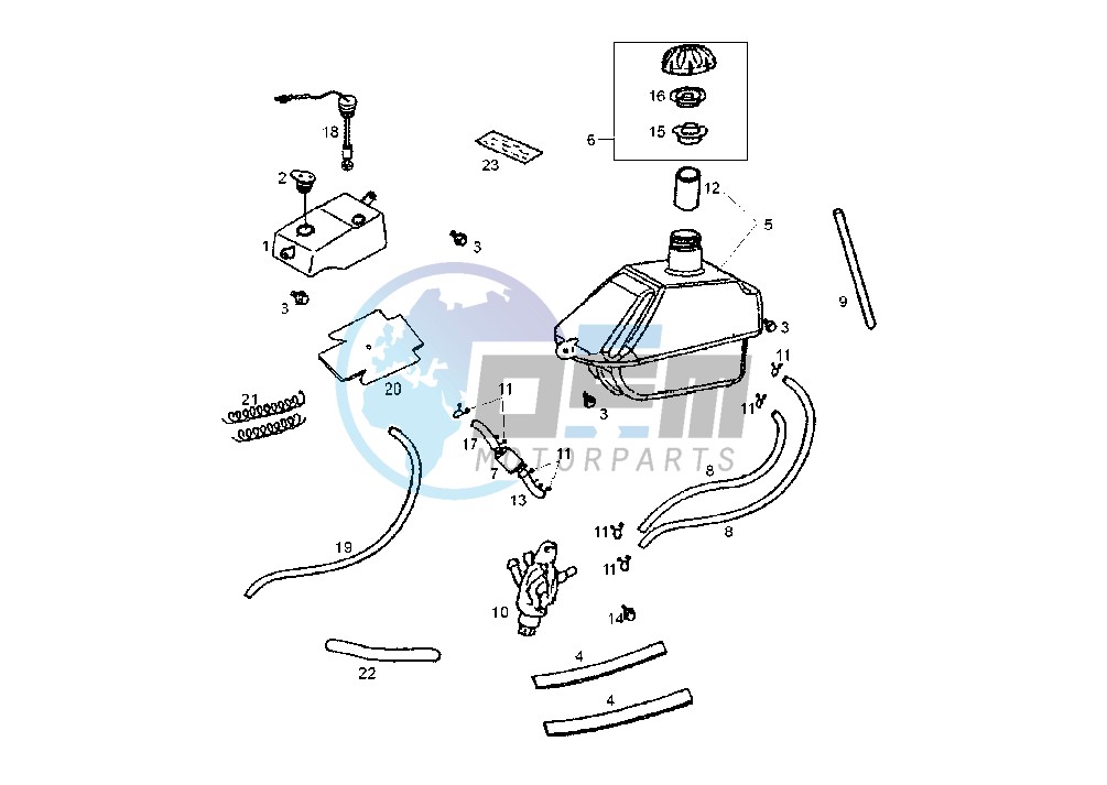 FUEL AND OIL TANK