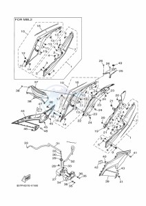 YZF320-A YZF-R3 (B7PH) drawing SIDE COVER