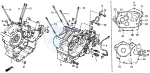 VT750CD3 drawing CRANKCASE