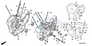 VT750C9 Australia - (U / MK) drawing CRANKCASE