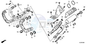 SXS700M4H Europe Direct - (ED) drawing EXHAUST MUFFLER