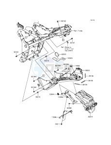 NINJA_300_ABS EX300BFF XX (EU ME A(FRICA) drawing Rear Fender(s)