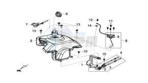 HD 2 125 drawing FUEL TANK - FUEL CUT