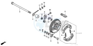 C70CW drawing REAR BRAKE PANEL