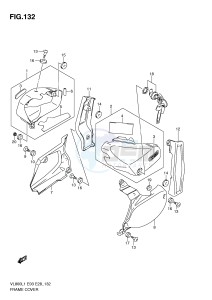 VL800 (E3-E28) VOLUSIA drawing FRAME COVER (VL800TL1 E33)