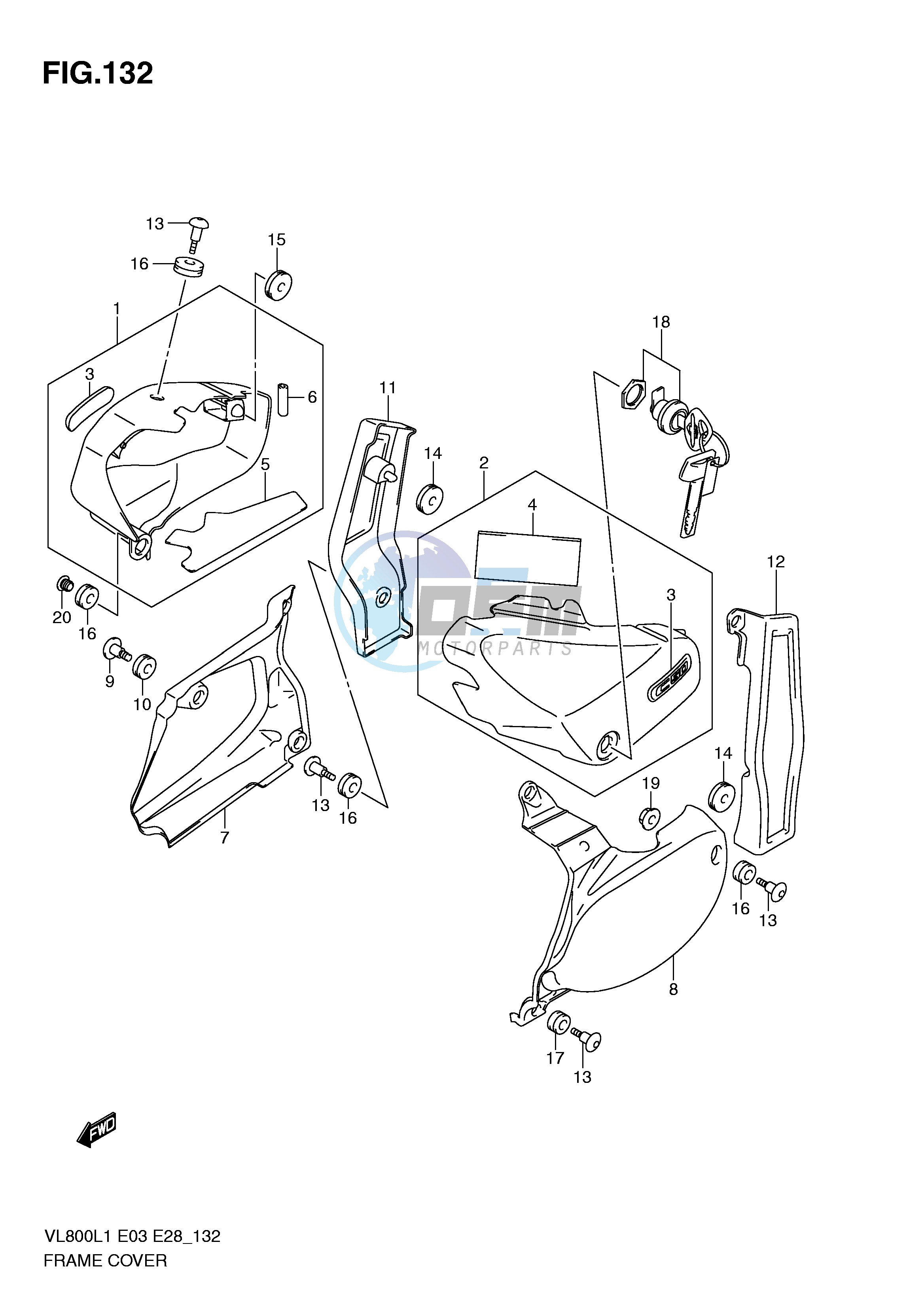 FRAME COVER (VL800TL1 E33)