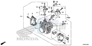 TRX500FE1G TRX500 Europe Direct - (ED) drawing THROTTLE BODY