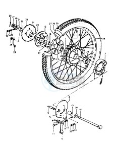 A100 (K-L-M-N-4) drawing REAR WHEEL