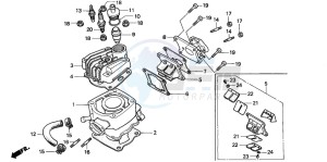 NSR75 drawing CYLINDER/CYLINDER HEAD