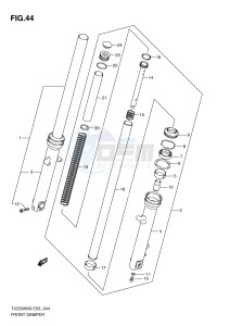 TU250X (E3) drawing FRONT DAMPER