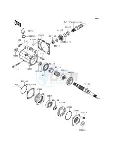 KVF 400 B [PRAIRIE 400] (B1) [PRAIRIE 400] drawing FRONT BEVEL GEAR