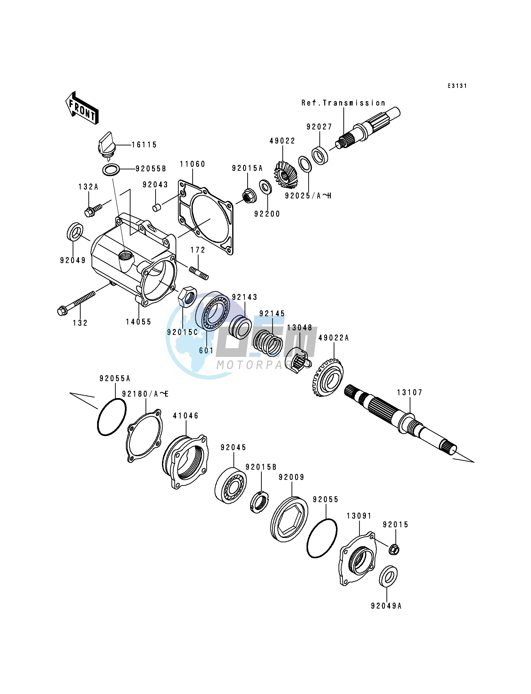 FRONT BEVEL GEAR