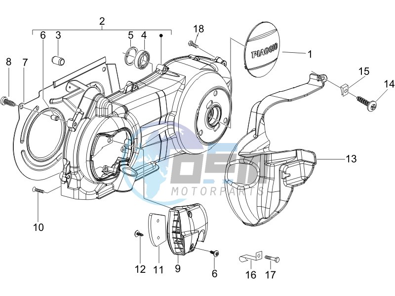 Crankcase cover - Crankcase cooling