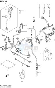 LT-F250 (E17) drawing WIRING HARNESS (E17,E24)