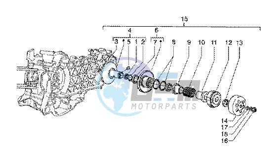 Driven pulley