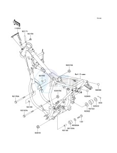 KX 65 A [KX65 MONSTER ENERGY] (A6F - A9FA) A6F drawing ENGINE MOUNT