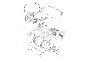 YZF R1 1000 drawing STARTING MOTOR