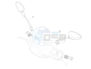 Sprint 125 4T 3V ie (APAC) (CAPH, EX, RK, TW, VT) drawing Driving mirror/s