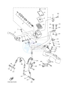 MT07A MT-07 ABS 700 (1XB5 1XB7) drawing FRONT MASTER CYLINDER