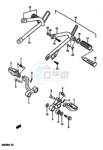 DR600R (E2) drawing FOOTREST