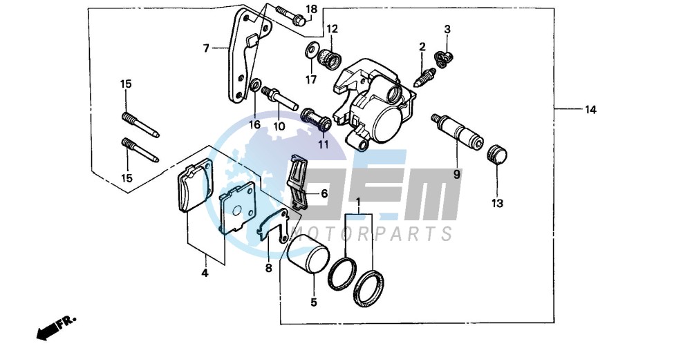 FRONT BRAKE CALIPER